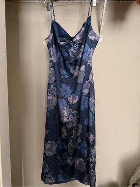 Navy Floral Dress
